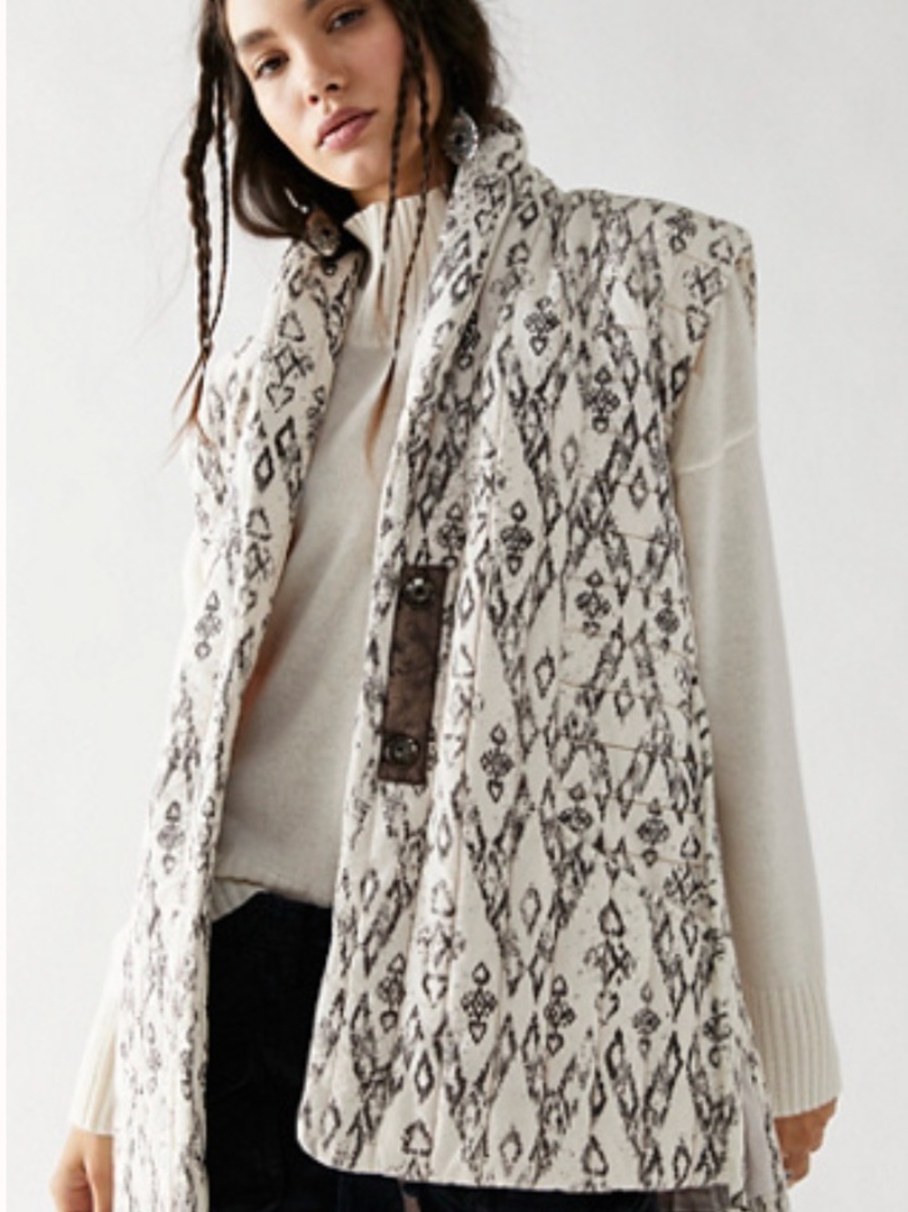 Free People Free Spirit Longline Vest